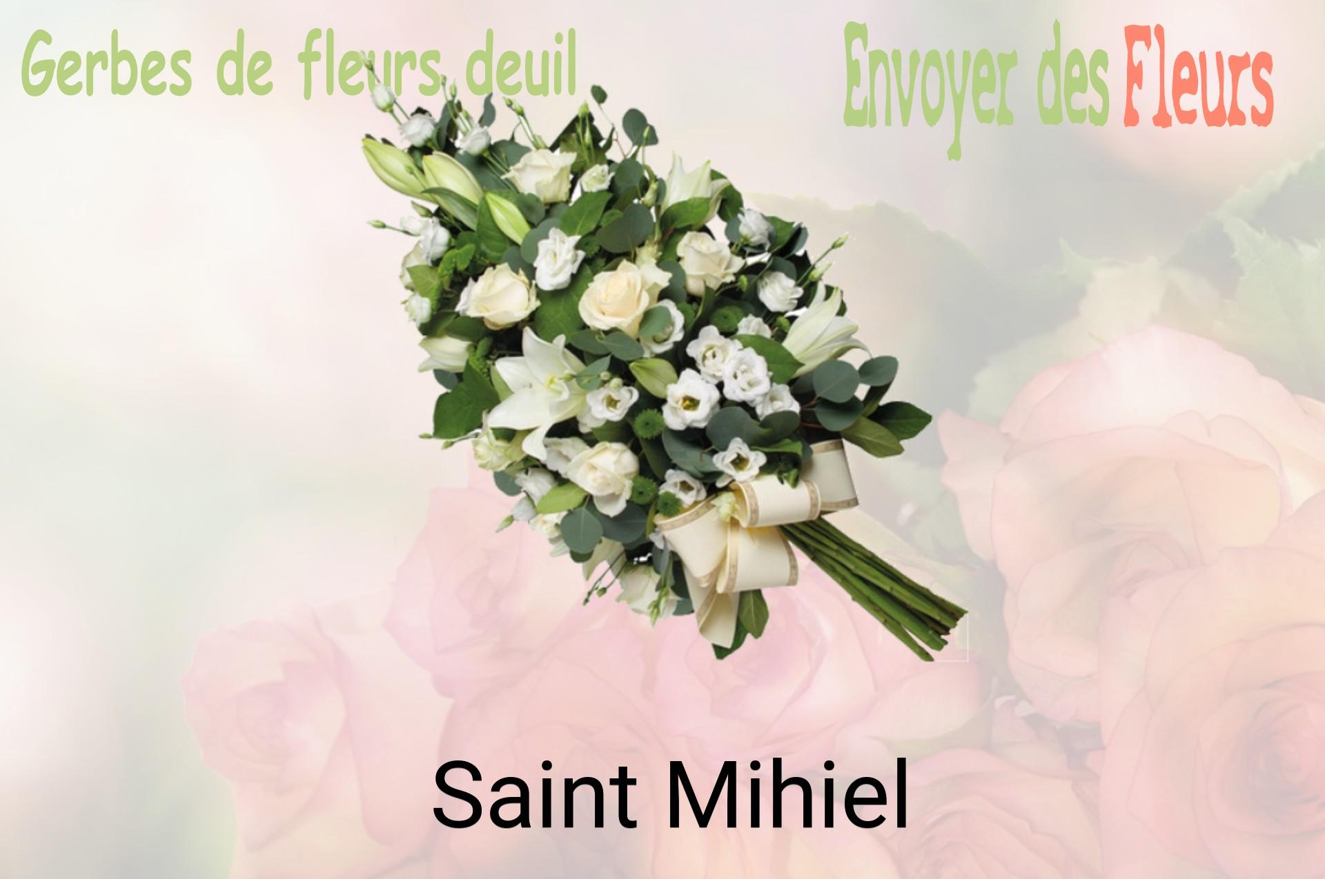 Gerbe de fleurs de deuil livrée à Saint-Mihiel